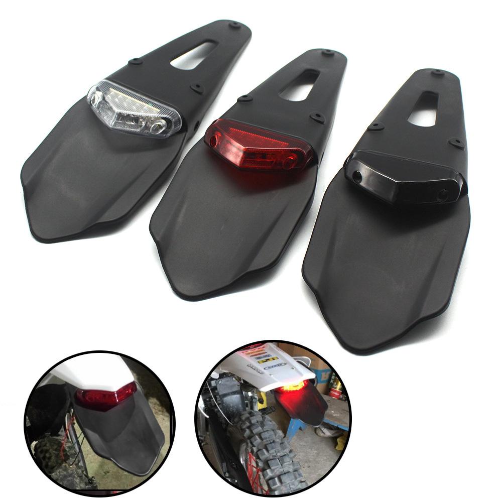 Motorcycle LED Tail Light Rear Fender Stop Brake Warning Lamp Universal Off-road Motorcycles Scooter Taillight 12V Moto Parts