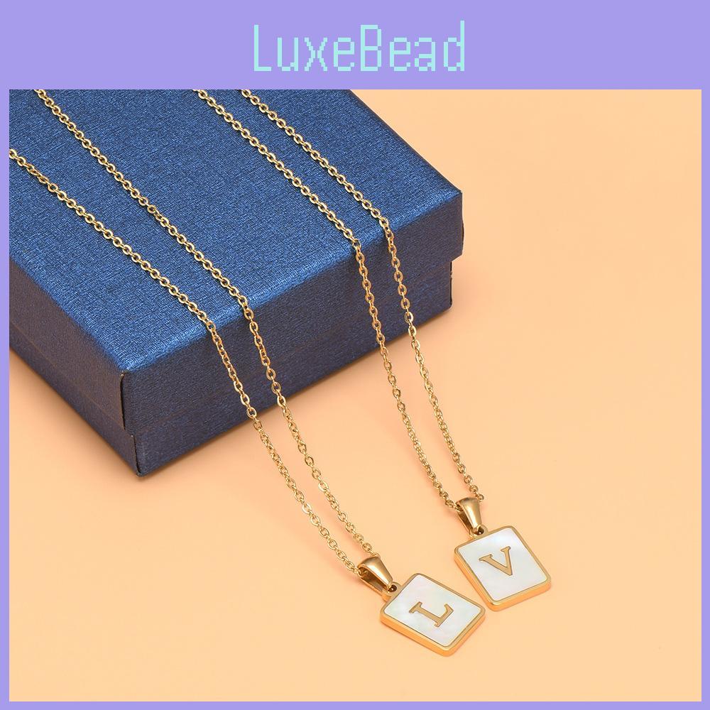Stainless Steel Shell Letter Necklace For Women European And American Style Fashion Jewelry Wholesale