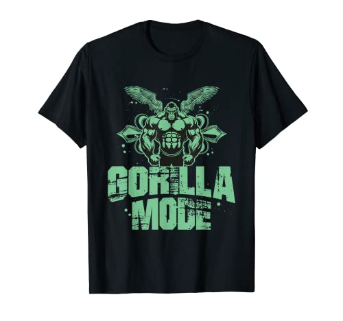 Gorilla Mode Muscles Beast Fitness Workout Motivation Gym T-Shirt