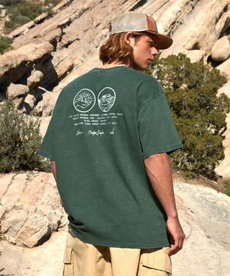 Peullukeu National Mountain Pigment Short Sleeve Tee Blue Green Fst720