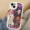 Cute B-Bratz Doll Leather Phone Case For IPhone 16 16e 15 14 13 12 11 Pro Max Plus Mini Cover