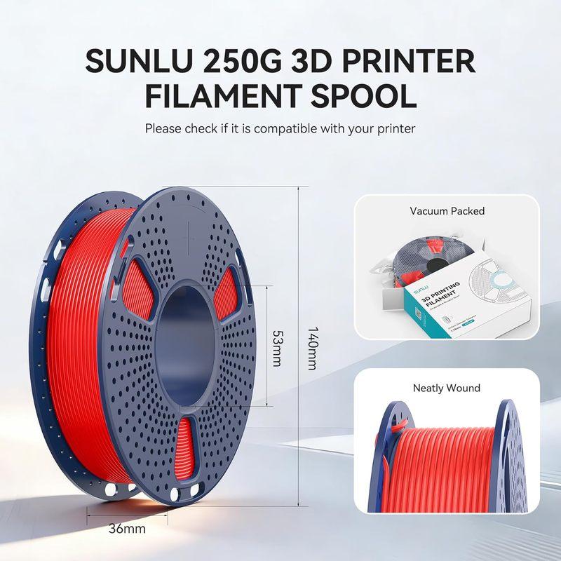 Bundle Filamento PETG da 16 Colori, 1,75 mm, 0,25 kg per Bobina, 4 kg Totale, Confezionato Individualmente Sottovuoto