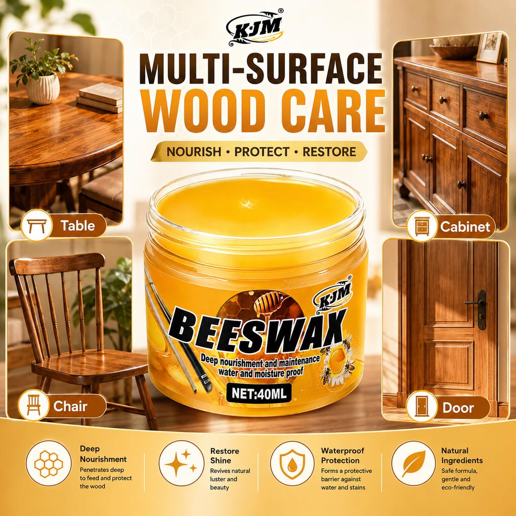 Bijenwas Hout Polish Meubelwas Natuurlijke Verzorging Voor Tafel Kast Houten Oppervlak Reparatie Bescherming Glans Afwerking Huis Onderhoud
