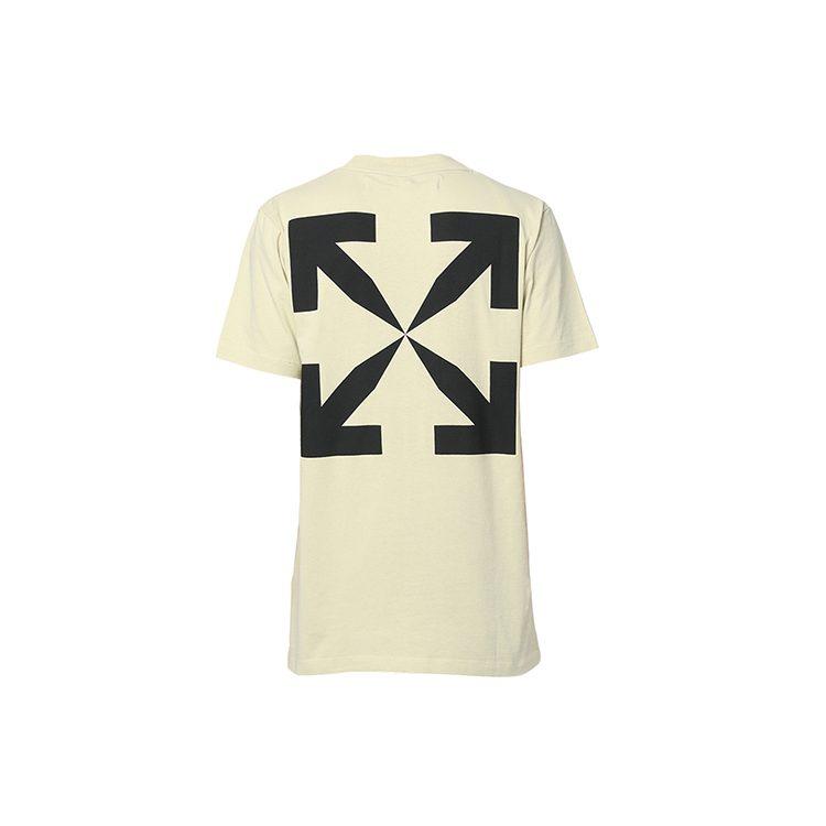 OFF WHITE Koszulka Męska SS20 Ecru OMAA027S201850156110