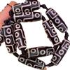 Nine-Eye Dzi Beads Natural Black Agate Tibetan Dzi Beads Jewelry Necklace With Beads Bodhi Top Beads Waist Beads Sun Moon Star