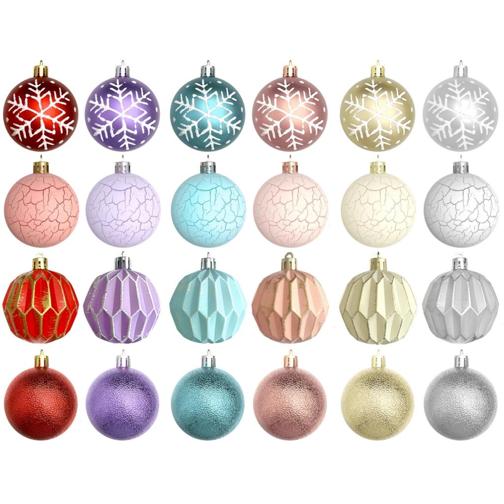 Colorful Holiday Ornaments Christmas Ball Ornament Easy To Hang Holiday Atmosphere Lightweight Design Holiday Party