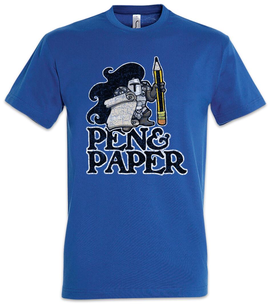 

Pen & Paper T-Shirt Mens Womens Tees Top RPG MMORPG Larp Gamer Game Gaming Tabletop Fun Dungeons M