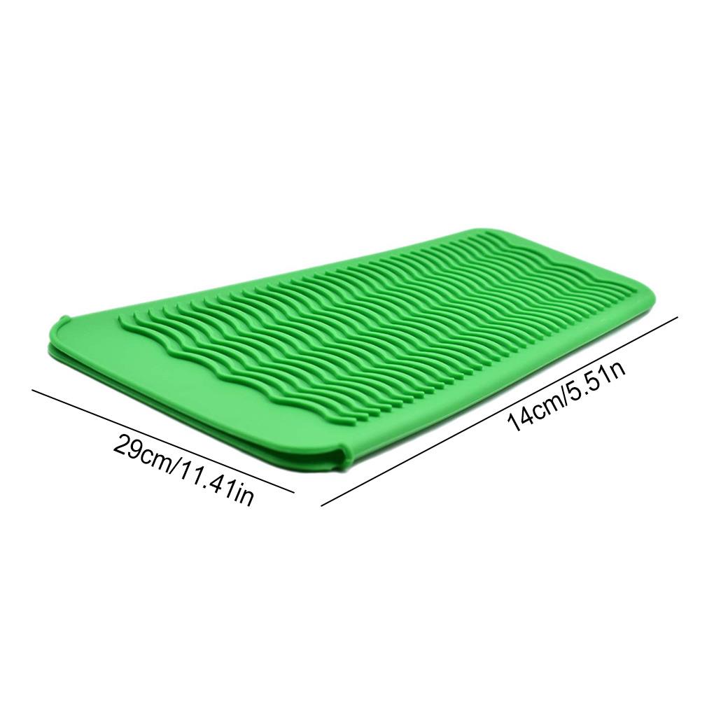 Heat Resistant Mat Silicone Travel Good Elasticity Wave Texture Flat Iron Holder Hair Styling Tools Perfect Giftfor Straightener