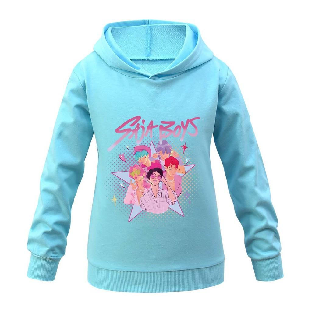 

Детские Девочки Аниме Мультфильм K-POP Руми Зои Мира Принт Повседневные Толстовки с Длинным Рукавом 170cm