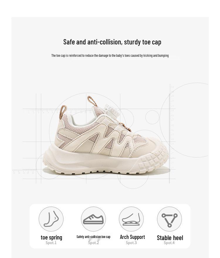 ABCkids Unisex Breathable Mesh Sports Shoes for Kids - Trendy Autumn Style