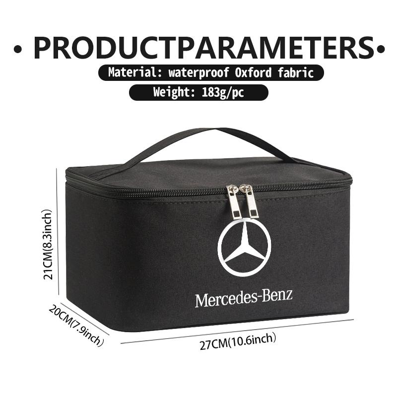 YHJ4  For Benz Travel Cosmetic Organizer Toiletry Case Wash Pouch Zipper Storage Bag AMG Exclusive A C E R V Class CLA CLS C180 C200