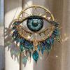 Eye Shape Evil Eye Decoration 2D Flat Hanging Pendant Wall Decoration Sun Catcher  Garden Decor