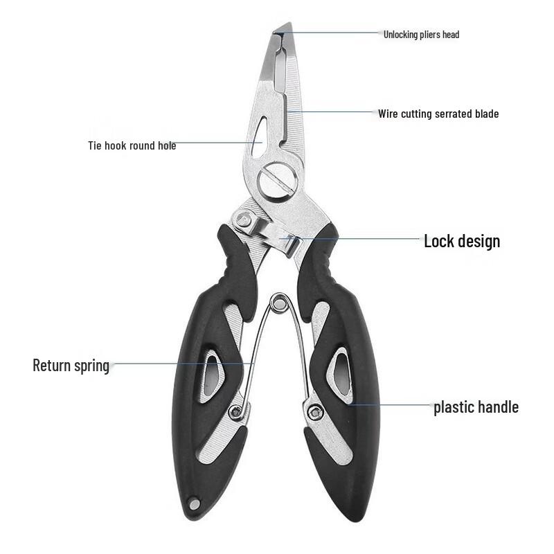 Wangfeng Multifunction Fishing Pliers with Line Cutter