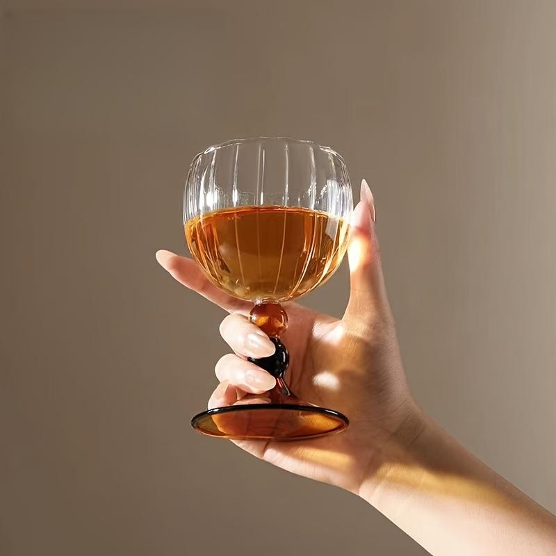 Borosilicate Glass Wine Goblet Hand Blown Crystal Clear Cup Wholesale