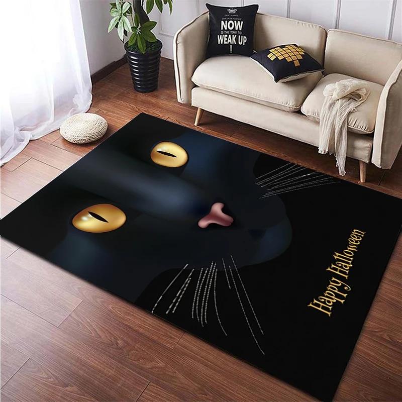 Halloween New Year Gift HD Printing Area Carpet, Living Room Sofa Decorative Carpet, Anti-skid Mat, Alfombras Direct Shipment