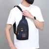 Unisex Oxford Crossbody Bag - Compact Chest Pack for Men (Lightweight & Waterproof - Perfect for Running Errands & Outings)
