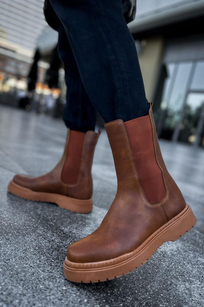 CHEKİCH New Collection CH223 Alaska Men Boot White Black Brown Tan