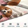 1Pc Cutetwodogs Print Flannel Blanket, High quality Comfortable for All Seasons, Home Decor, Warmth and Comfort, Perfect for Christmas Gifts