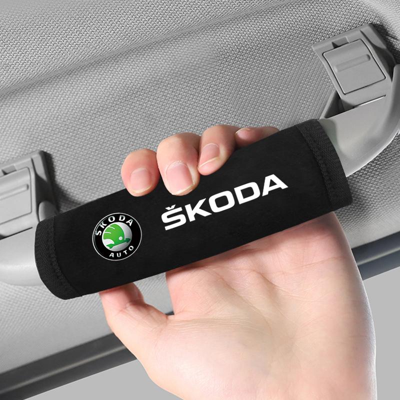Valve Stems & Caps Car Roof Handle Protection Cover Gloves For Skoda Fabia Superb Rapid Mk3 Car Styling EC6