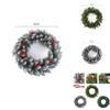 Plush Pvc 11.8-23.6in Christmas Wreath Home Decoration Xmas Gift