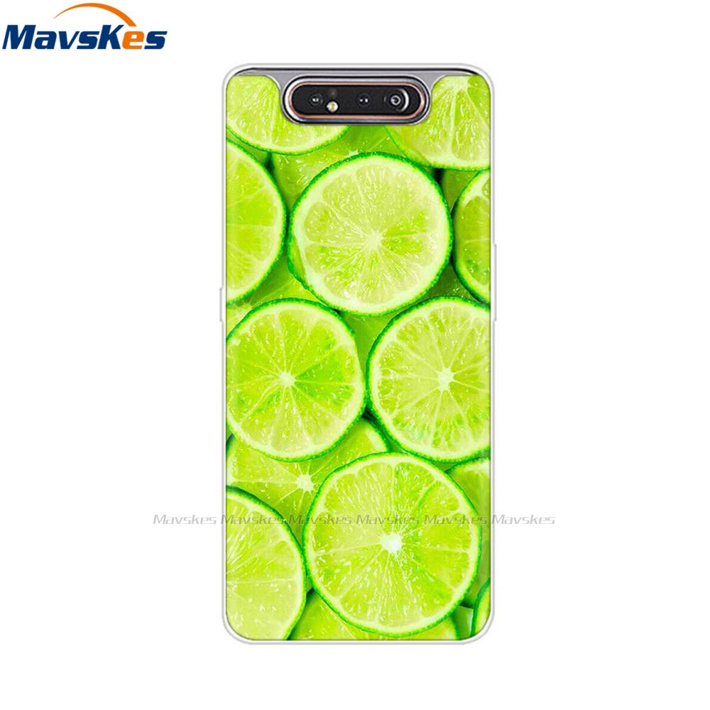 Per Samsung Galaxy A80 Custodia A805 Silicone Morbido TPU Custodia per Telefono Per Samsung A80 2019 A 80 GalaxyA80 A805F A805 SM-A805F/DS Copertura