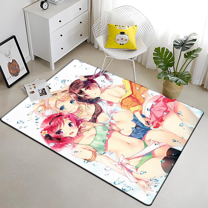 Hot Anime SAO Sword Art Online Modern House Living Room Floor Matte Bedroom Carpet Art Poster Mat Pattern Decorative Square Rug
