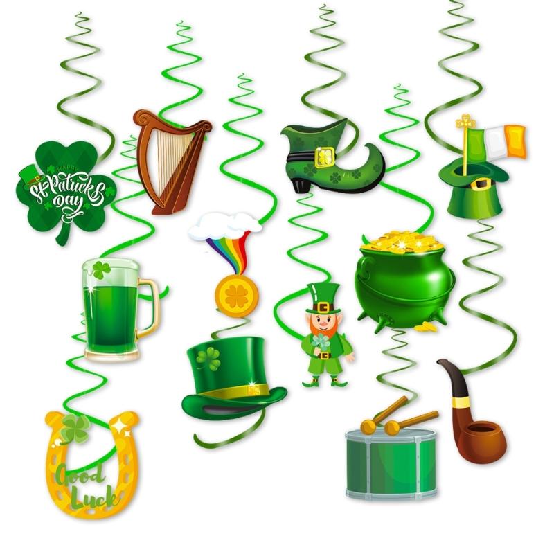Authentic Patricks Day Decorations Party Decorations Festival Atmosphere Ornaments Unique Green Decoration 1