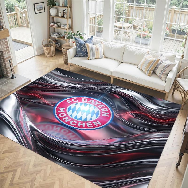 Miuncheno „Bayern“ dizaino kristalinis veliūrinis kilimas Jaukus Ne?Neslystantis raštuotas kilimas miegamajam, svetainei, prieškambariui