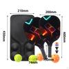 Pickleball Rackets Set Ergonomic Grip Fiberglass for Adults Gym Gift