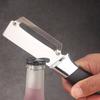 Vegetable Peeler with Wood Handle 3-in-1 Stainless Steel Kitchen Tool Bottle Opener Ergonomic Rust-Proof Portable Camping Food Prep Tool