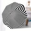 Automatic Open/Close Umbrella with Spiral Pattern - Compact Folding Umbrella, Windproof 8-rib Sturdy Frame, Portable Travel Um