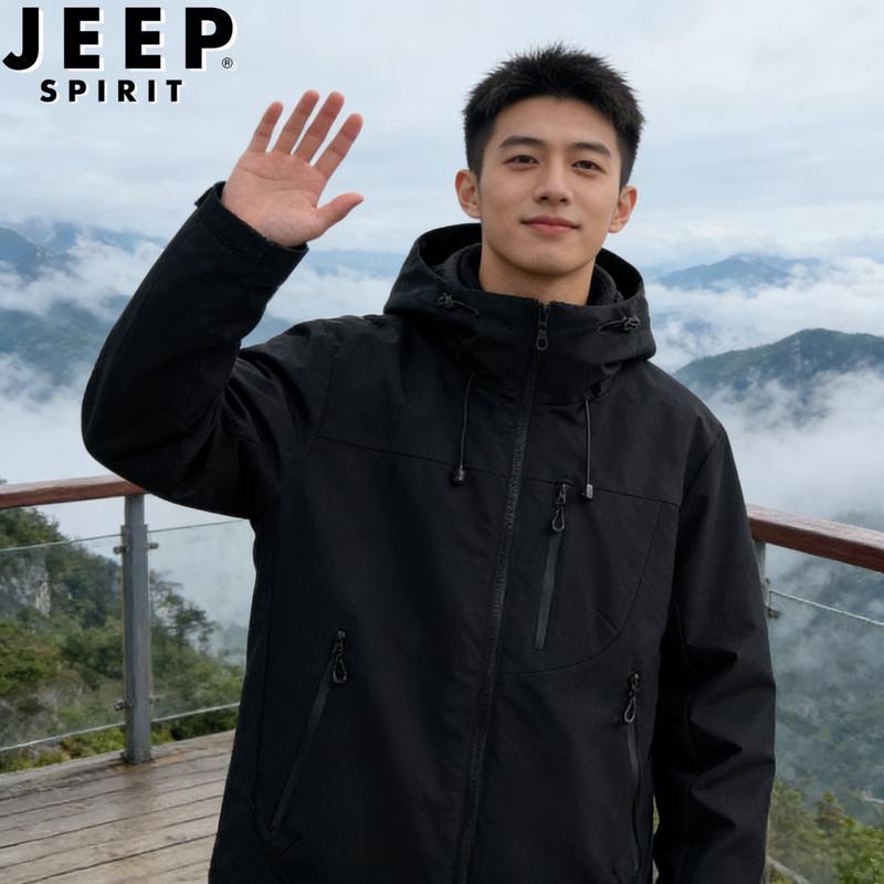 JEEP SPIRIT 3-in-1 Detachable Hooded Outdoor Jacket