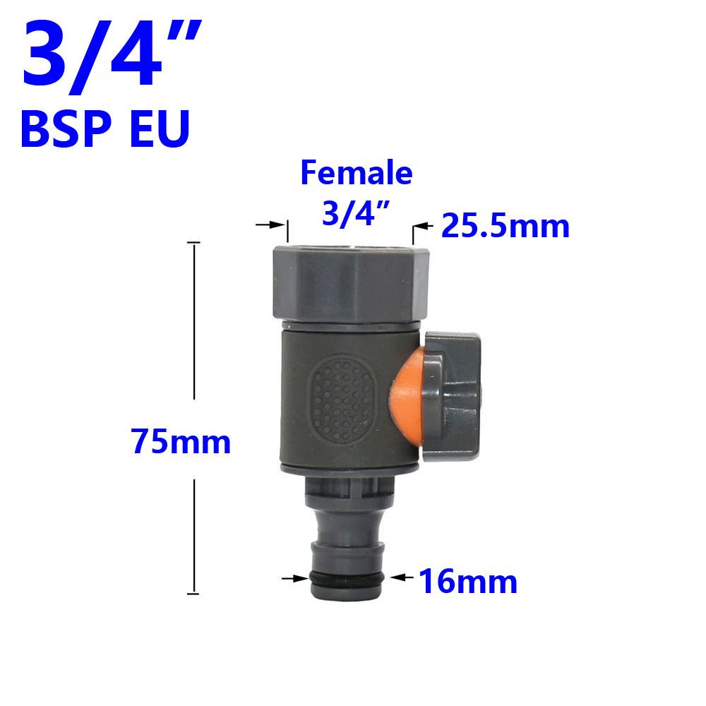 Garden Hose Fittings 1/2 3/4 1 Inch Quick Connector Water Waterstop Connector Car Wash Water Gun Adapter 1pcs