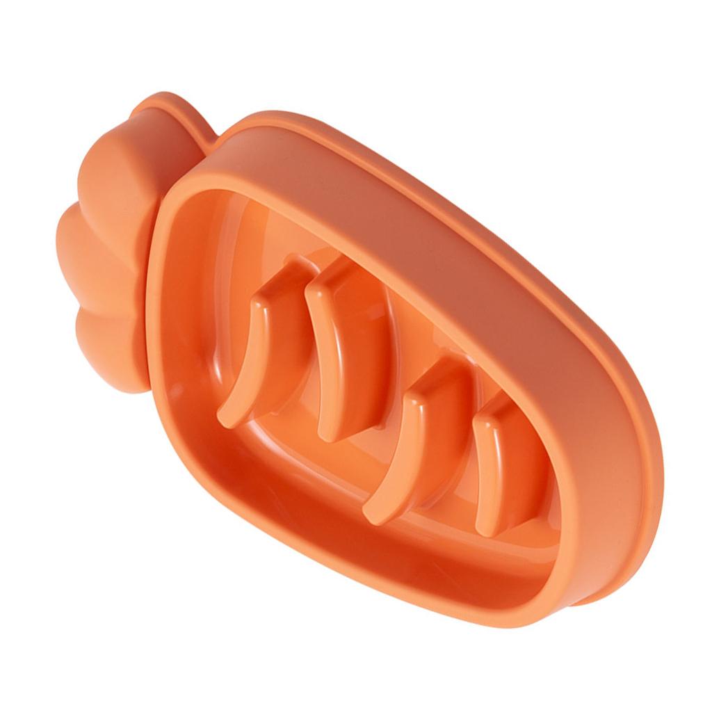Cat Slow Feeder Prevent Choking 5 Slots Smoothing Anti Slip Durable PP Multifunction Cat Food Bowl