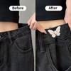 Pack Of 6, Three Colors, Butterfly-Shaped Waist-Cinching Buttons, Detachable, No-Nail-Seam Button Alteration For Jeans Waists.