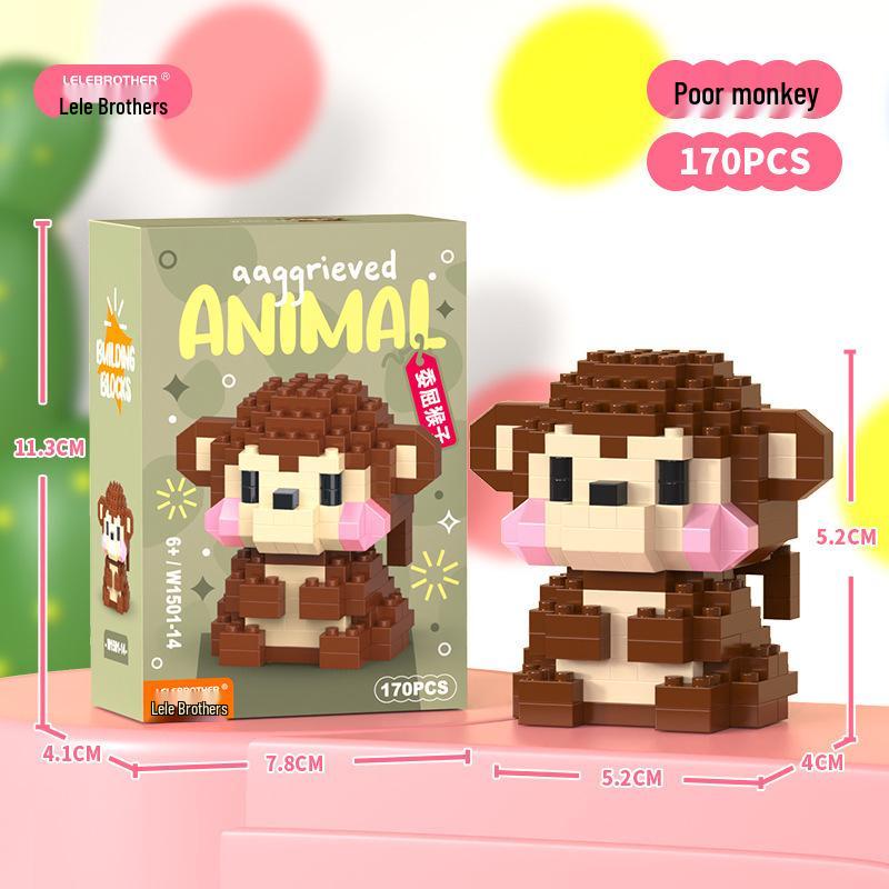 

Совместимые с Lego Микрочастицы Животные Строительные блоки - Образовательная Серия Мультфильмов для Мальчиков