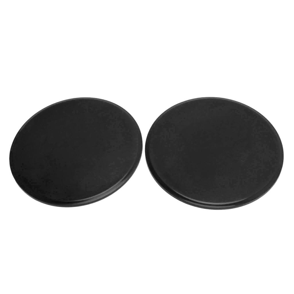 1 Pair Exercise Sliders Professional Round Double Sided Protruding Point Fitness Sliders Fitness Discs for Carpet Hardwood Floor Black