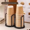 Disposable Cup Holder Multi-Function Coffee Cup Organizer Desktop Teacup Storage Rack Decor Stand For Home Countertop Use