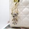 Striped Tiger Keychain with Diamond Inlay & Enamel - Fashion Accessory & Holiday Gift