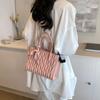 Ielgy Fashion Ladies Pleated Underarm Bag Commuter Classy All-Match Tote Bag