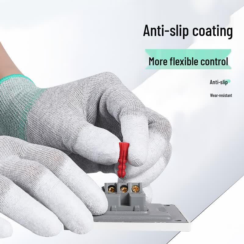 Anti-Static Carbon Fiber PU Coated Work Gloves