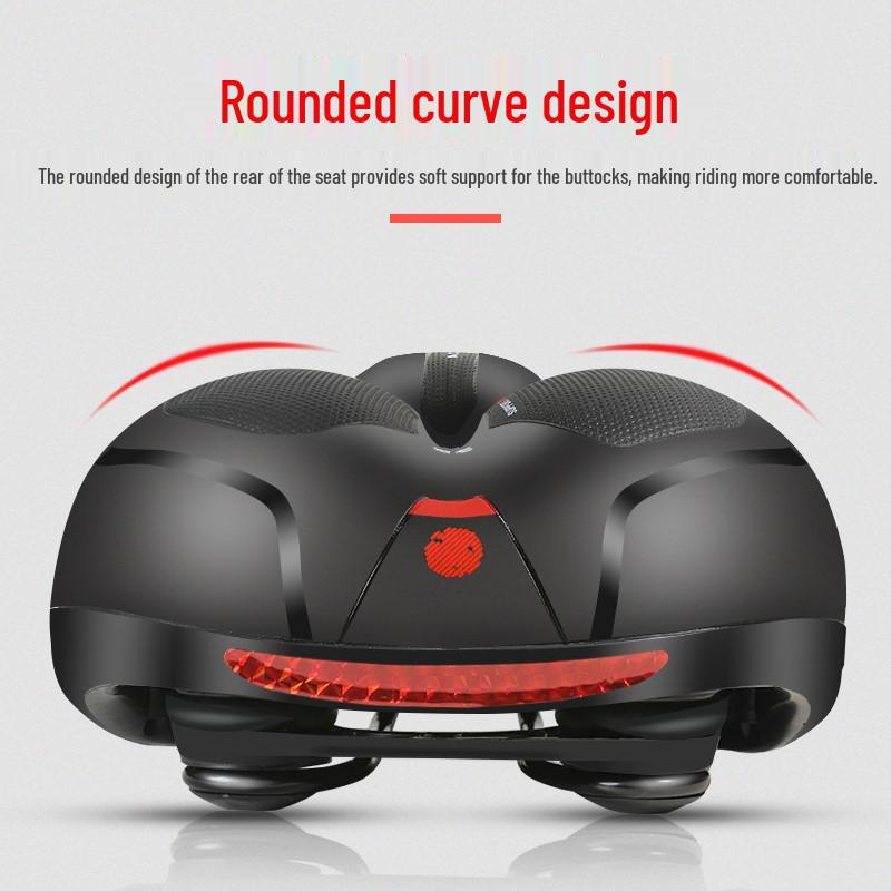 Super Soft Comfortable Bike Saddle with Seatpost & Bag