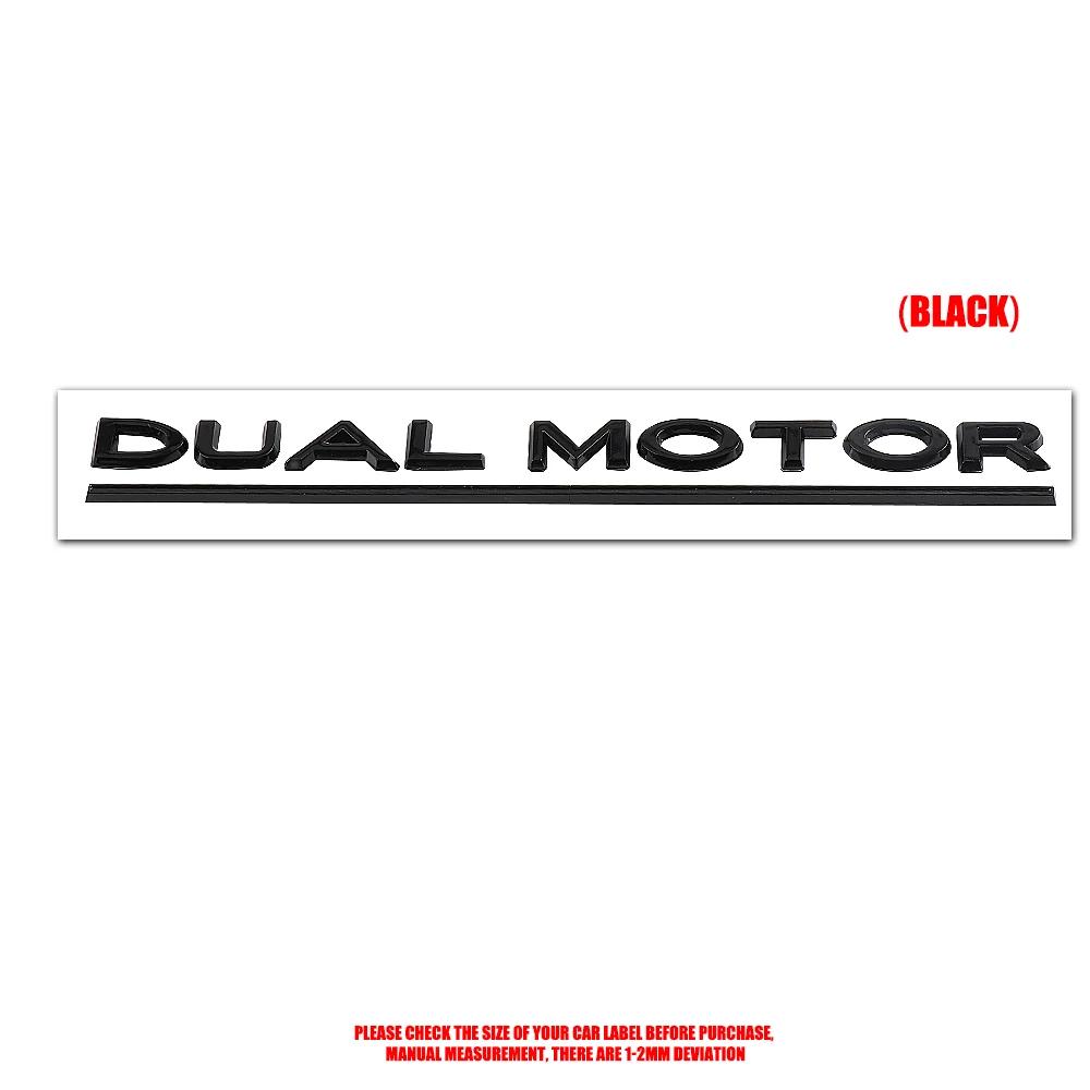 Samolepka na auto 2025 Nová 3D ABS emblém zadního kufru auta Tesla Kreativní dekorační samolepka Písmena Logo Obtisk pro Tesla DUAL MOTOR Režim