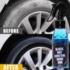 Black Wet Look Tire Shine Dressing -Automotive Clear Coat Tire Dressing Spray For Glossy Wet Tire Look, Vinyl & Plastic F0T0