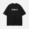 Peace Letter Daisy Flower Print Crew Neck Tshirt Unisex Unisex Short Sleeve Cotton Peace Lover Casual Daily Street Tees