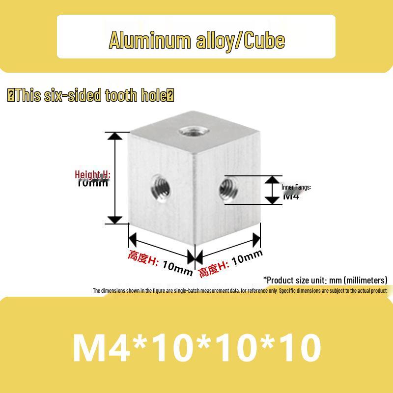 Aluminum Alloy Hex Nut Acrylic Connector Cap