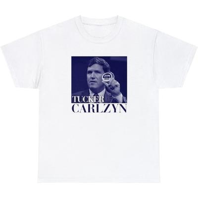 Tucker Carlzyn T Shirt Funny Carlson Zyn Lover Fox News Republican Meme Joke Tee