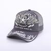 Pentagram Skull Mesh American Locomotive Cap Truck Driver Hat Breathable Baseball Cap