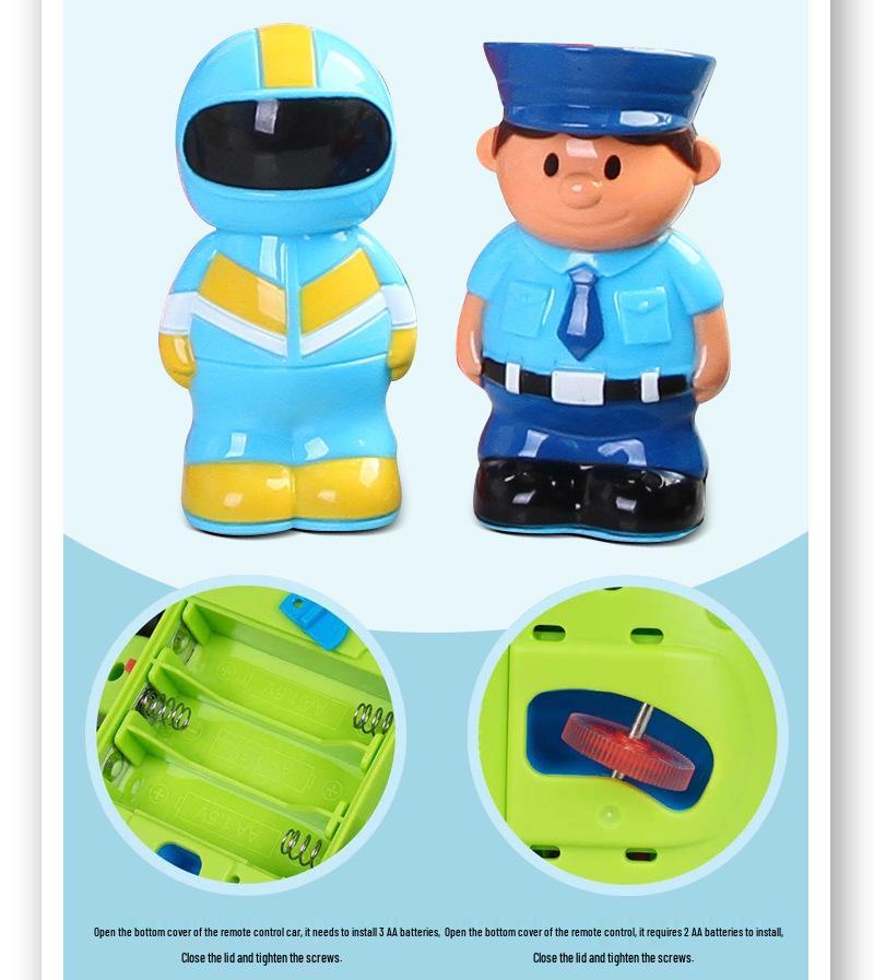 Children's Electric 2.4G Remote Control Car with Lights & Music - Popular Cartoon Toy Car