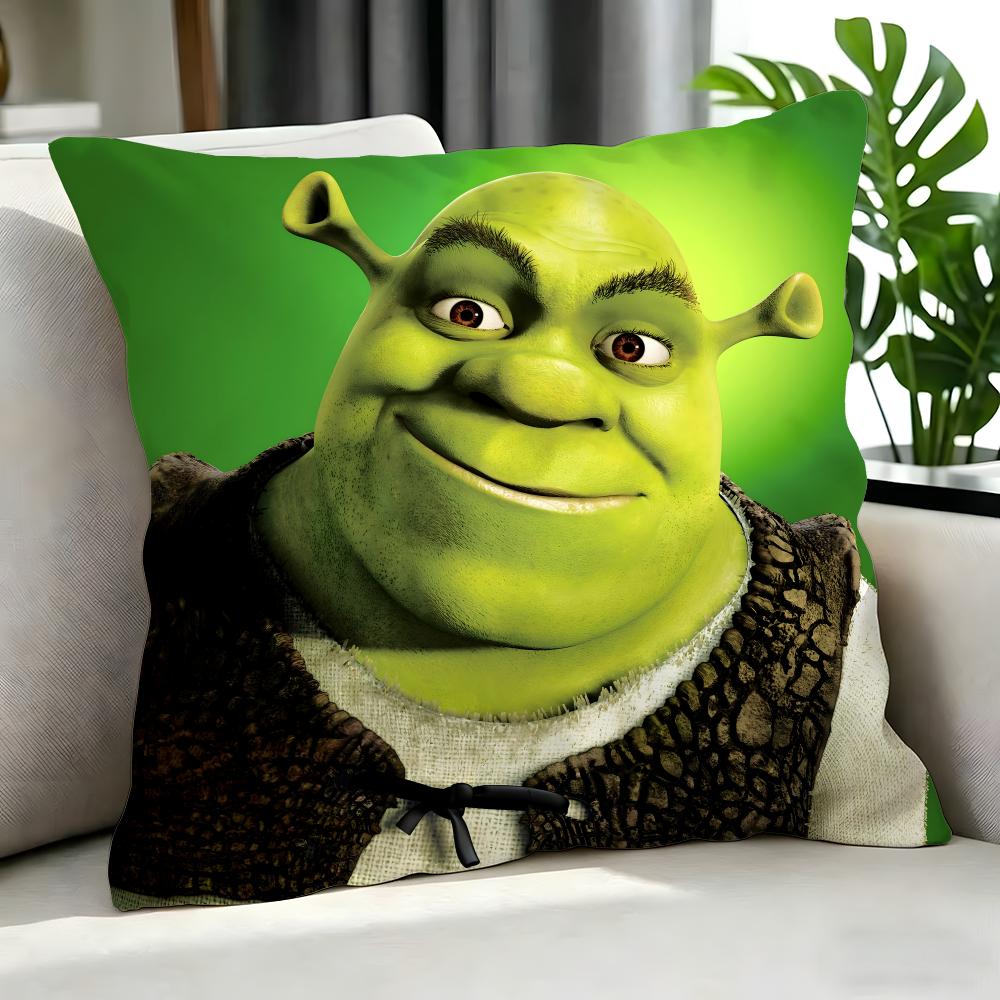 Movie Shrek Cushion Cover Cushion Cover Set 4Pcs 50X50 45X45 40X40 Pillowcase Decorative Sofa Home Decor